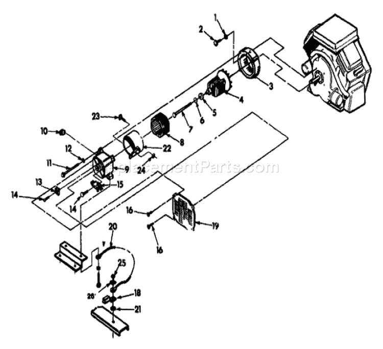 Page F Diagram and Parts List for 9404-1  Briggs and Stratton Generator
